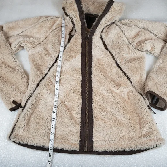 Kuhl Flight Fleece Jacket - Women's Large Stowaway Hood Hooded Full Zip Hiking - Picture 8 of 11